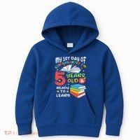 My First Day Of Kindergarten 5 Years Old Back To School Kids Hoodie thumb 0