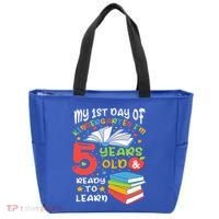 My First Day Of Kindergarten 5 Years Old Back To School Tote Bag thumb 0