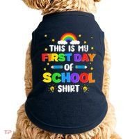 My First Day Of School PreK Preschool Kindergarten 1st Grade Doggie Tank thumb 0
