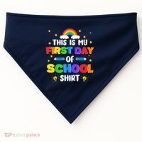 My First Day Of School PreK Preschool Kindergarten 1st Grade USA-Made Doggie Bandana thumb 0