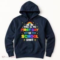 My First Day Of School PreK Preschool Kindergarten 1st Grade Hoodie thumb 0