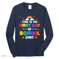 My First Day Of School PreK Preschool Kindergarten 1st Grade Long Sleeve Shirt thumb 0