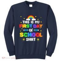 My First Day Of School PreK Preschool Kindergarten 1st Grade Sweatshirt thumb 0