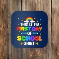 My First Day Of School PreK Preschool Kindergarten 1st Grade Coaster thumb 0