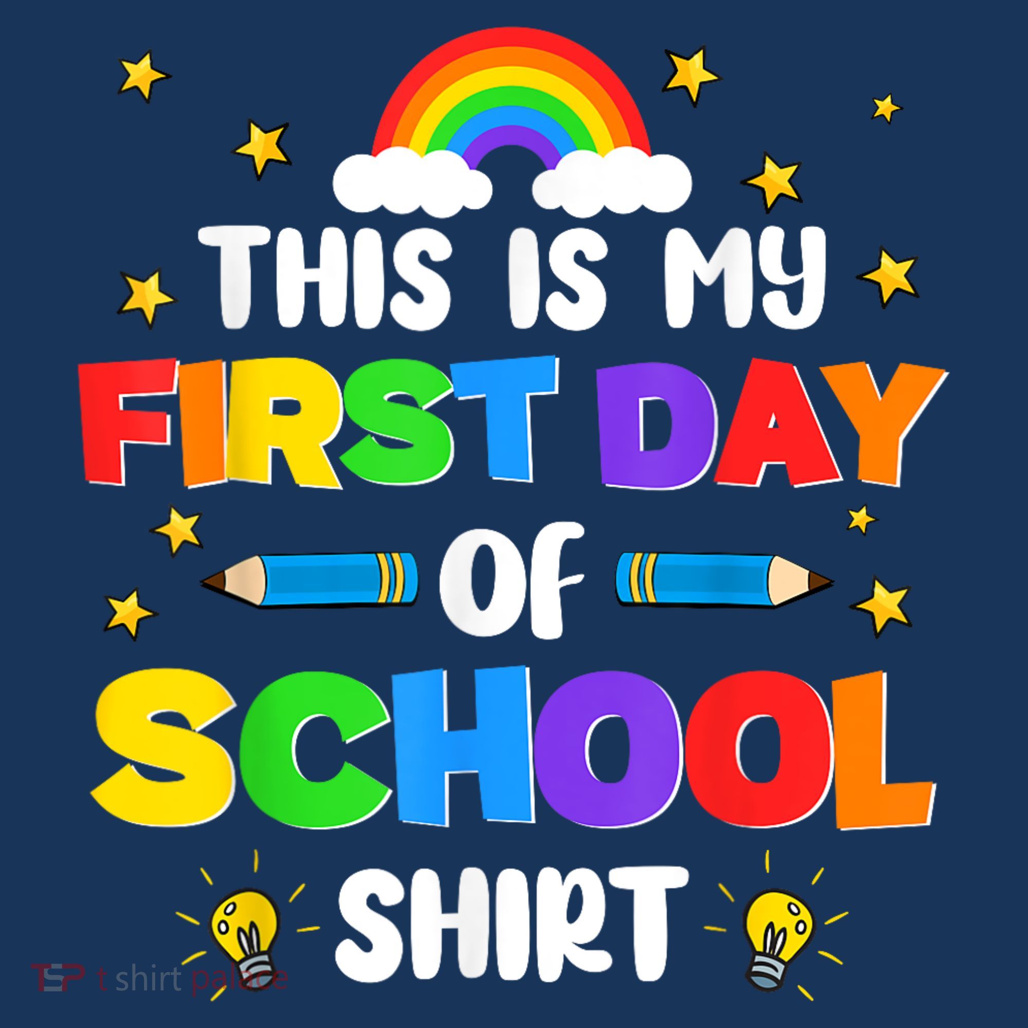 My First Day Of School PreK Preschool Kindergarten 1st Grade Women's Tank Top