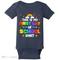 My First Day Of School PreK Preschool Kindergarten 1st Grade Baby Bodysuit thumb 0