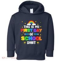 My First Day Of School PreK Preschool Kindergarten 1st Grade Toddler Hoodie thumb 0