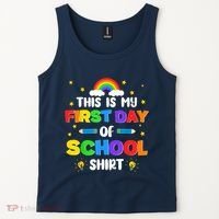 My First Day Of School PreK Preschool Kindergarten 1st Grade Tank Top thumb 2