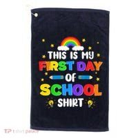 My First Day Of School PreK Preschool Kindergarten 1st Grade Golf Towel thumb 0