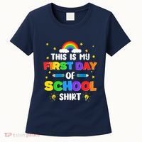 My First Day Of School PreK Preschool Kindergarten 1st Grade Women's T-Shirt thumb 0