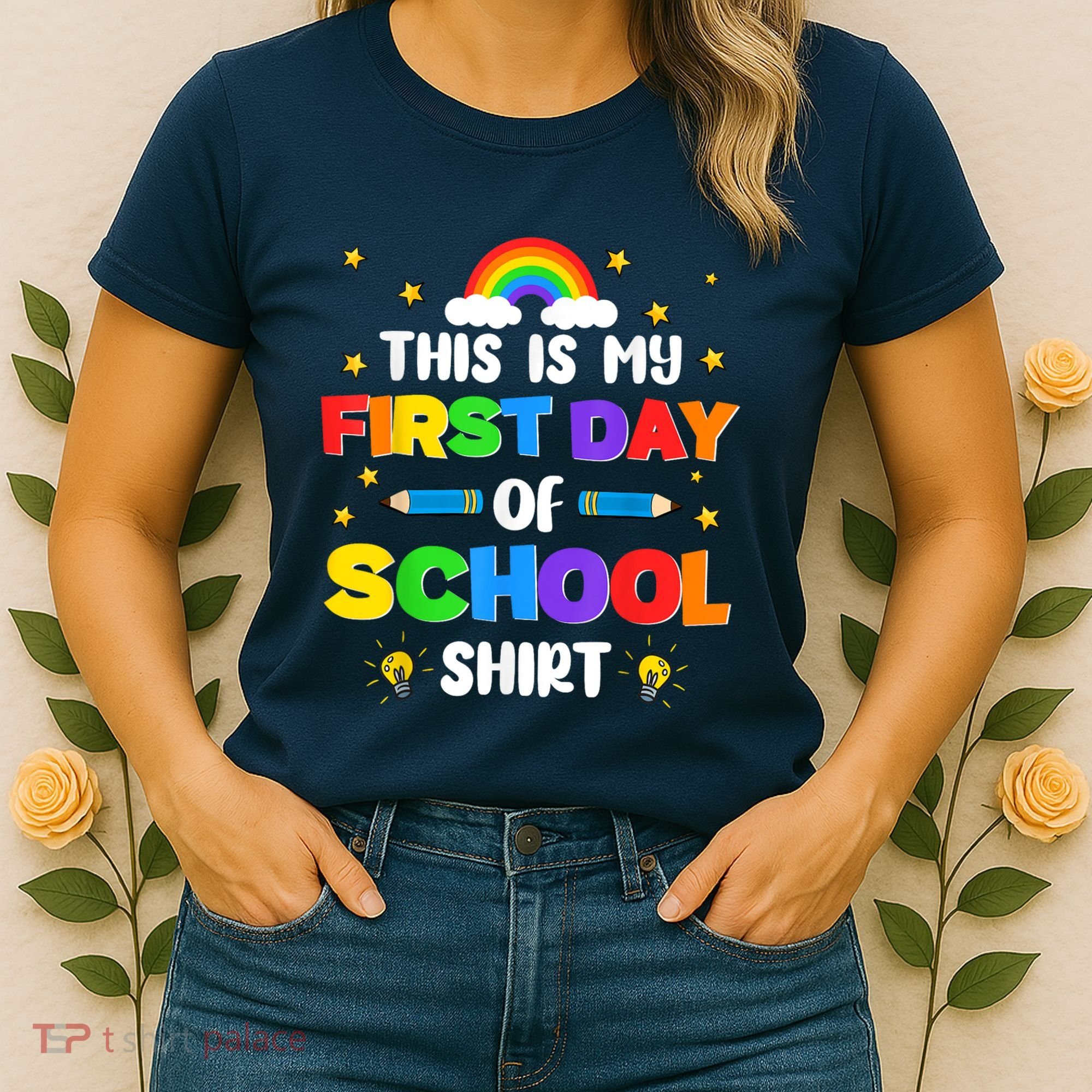 My First Day Of School PreK Preschool Kindergarten 1st Grade Women's T-Shirt