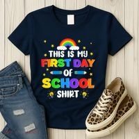 My First Day Of School PreK Preschool Kindergarten 1st Grade Women's T-Shirt thumb 3