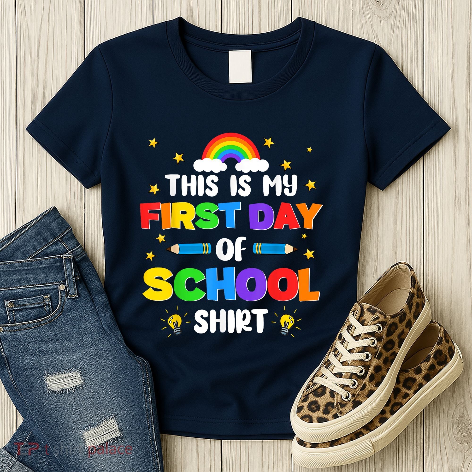 My First Day Of School PreK Preschool Kindergarten 1st Grade Women's T-Shirt
