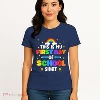 My First Day Of School PreK Preschool Kindergarten 1st Grade Women's T-Shirt thumb 4