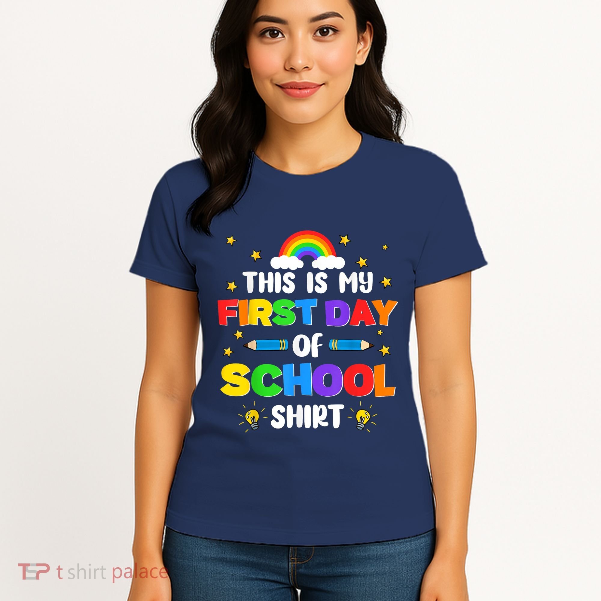 My First Day Of School PreK Preschool Kindergarten 1st Grade Women's T-Shirt