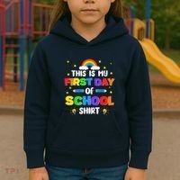 My First Day Of School PreK Preschool Kindergarten 1st Grade Kids Hoodie thumb 3