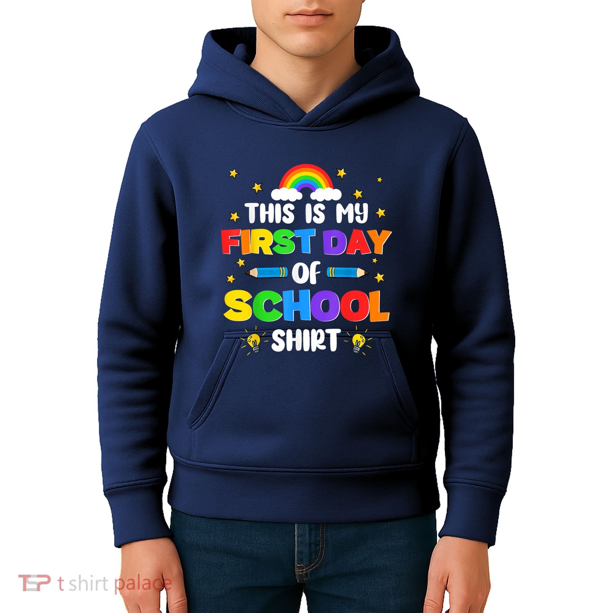 My First Day Of School PreK Preschool Kindergarten 1st Grade Kids Hoodie