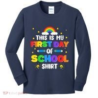 My First Day Of School PreK Preschool Kindergarten 1st Grade Kids Long Sleeve Shirt thumb 0