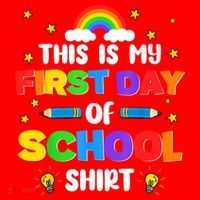 My First Day Of School PreK Preschool Kindergarten 1st Grade Santa Hat thumb 1
