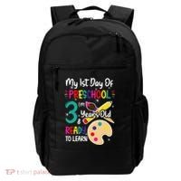 My First Day Of Preschool 3 Years Old Back To School Backpack thumb 0