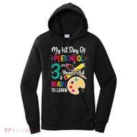 My First Day Of Preschool 3 Years Old Back To School Women's Hoodie thumb 0