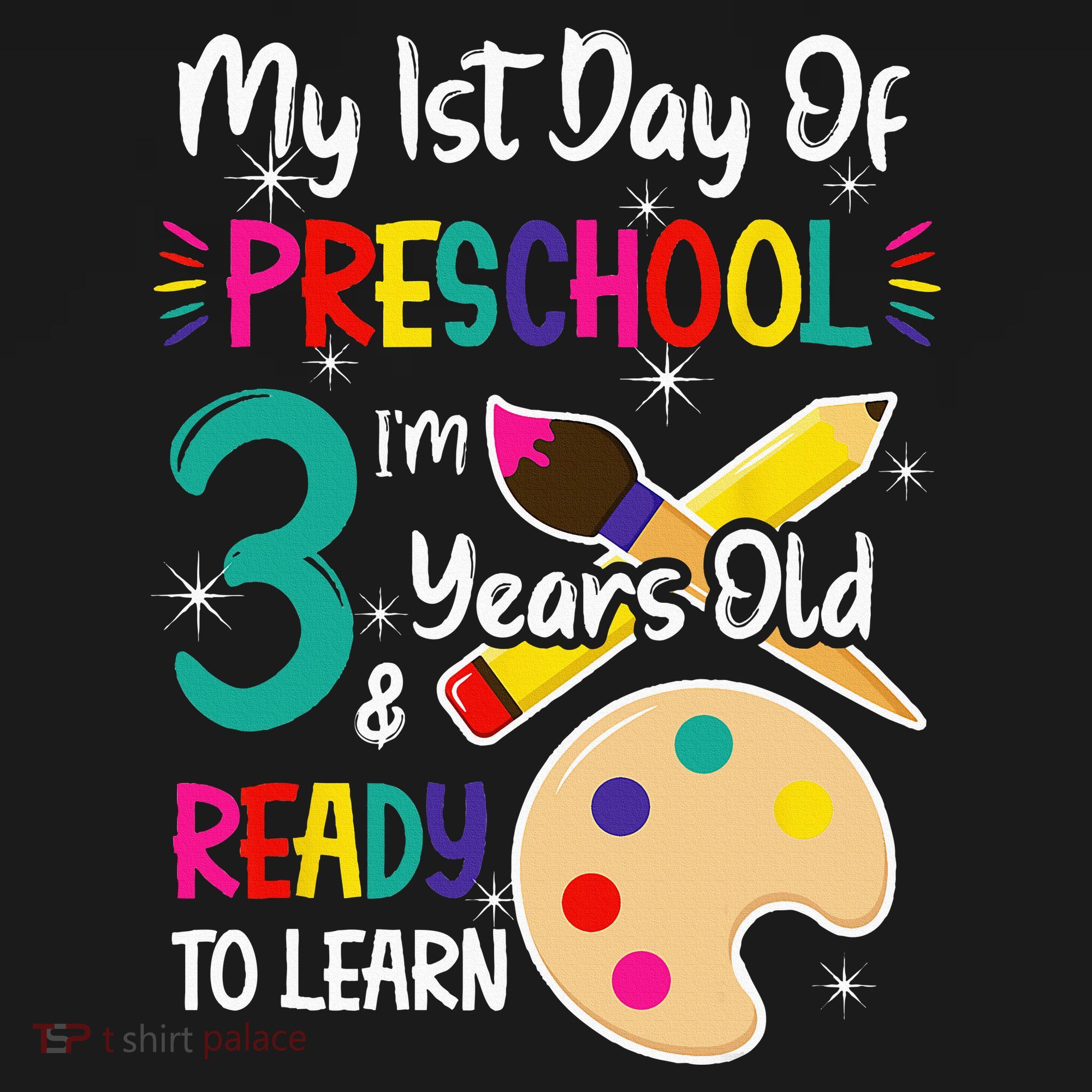 My First Day Of Preschool 3 Years Old Back To School Women's Hoodie
