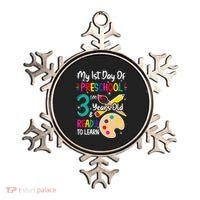 My First Day Of Preschool 3 Years Old Back To School Ornament thumb 0