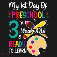My First Day Of Preschool 3 Years Old Back To School Ornament thumb 1