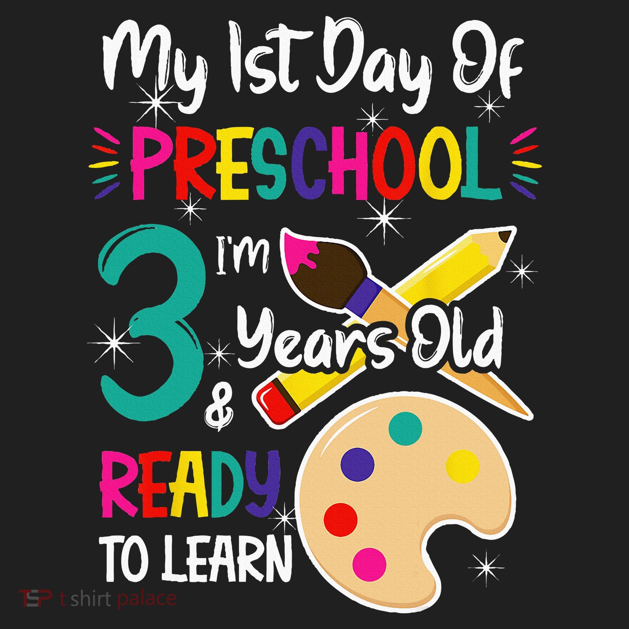 My First Day Of Preschool 3 Years Old Back To School Hat