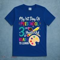 My First Day Of Preschool 3 Years Old Back To School T-Shirt thumb 5