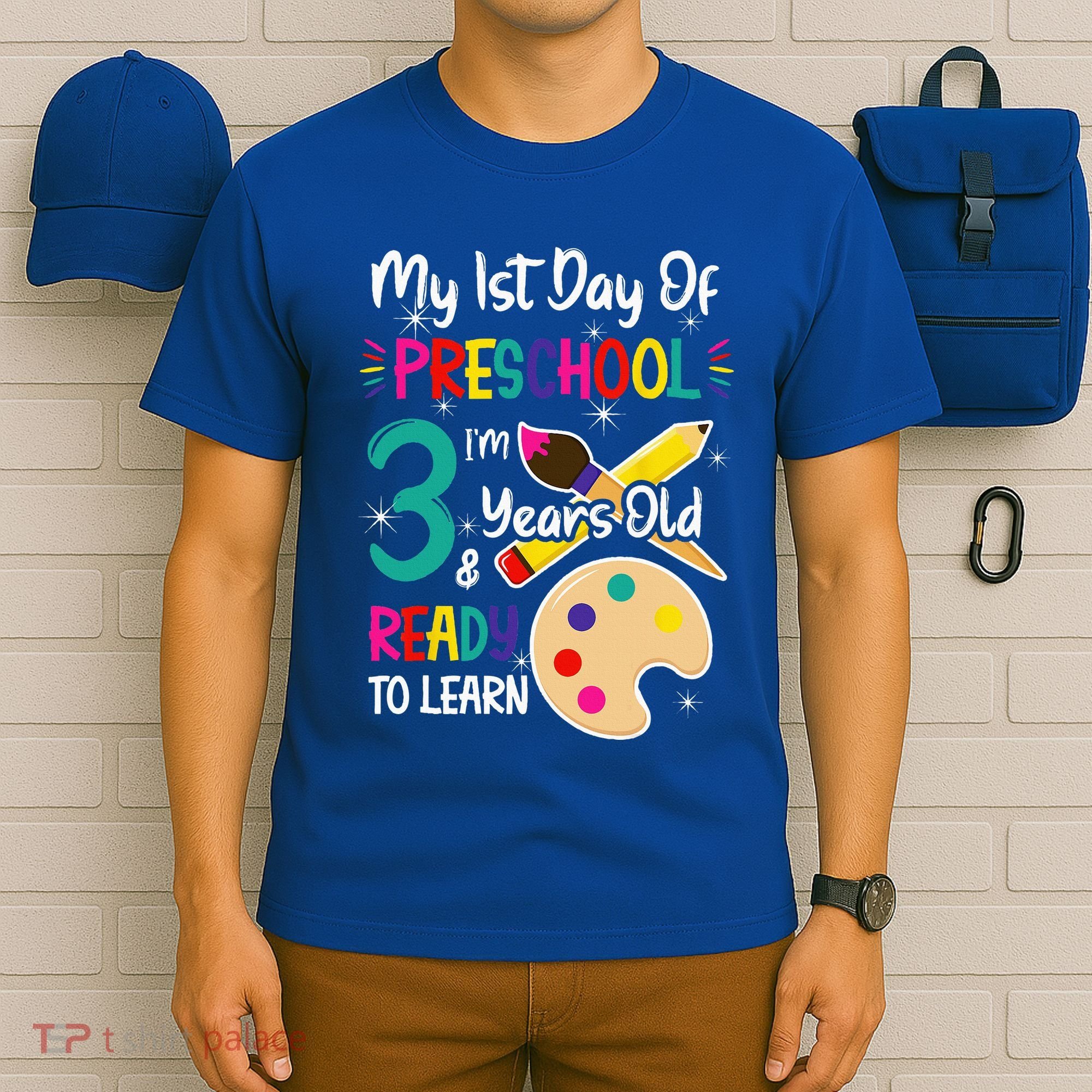 My First Day Of Preschool 3 Years Old Back To School T-Shirt