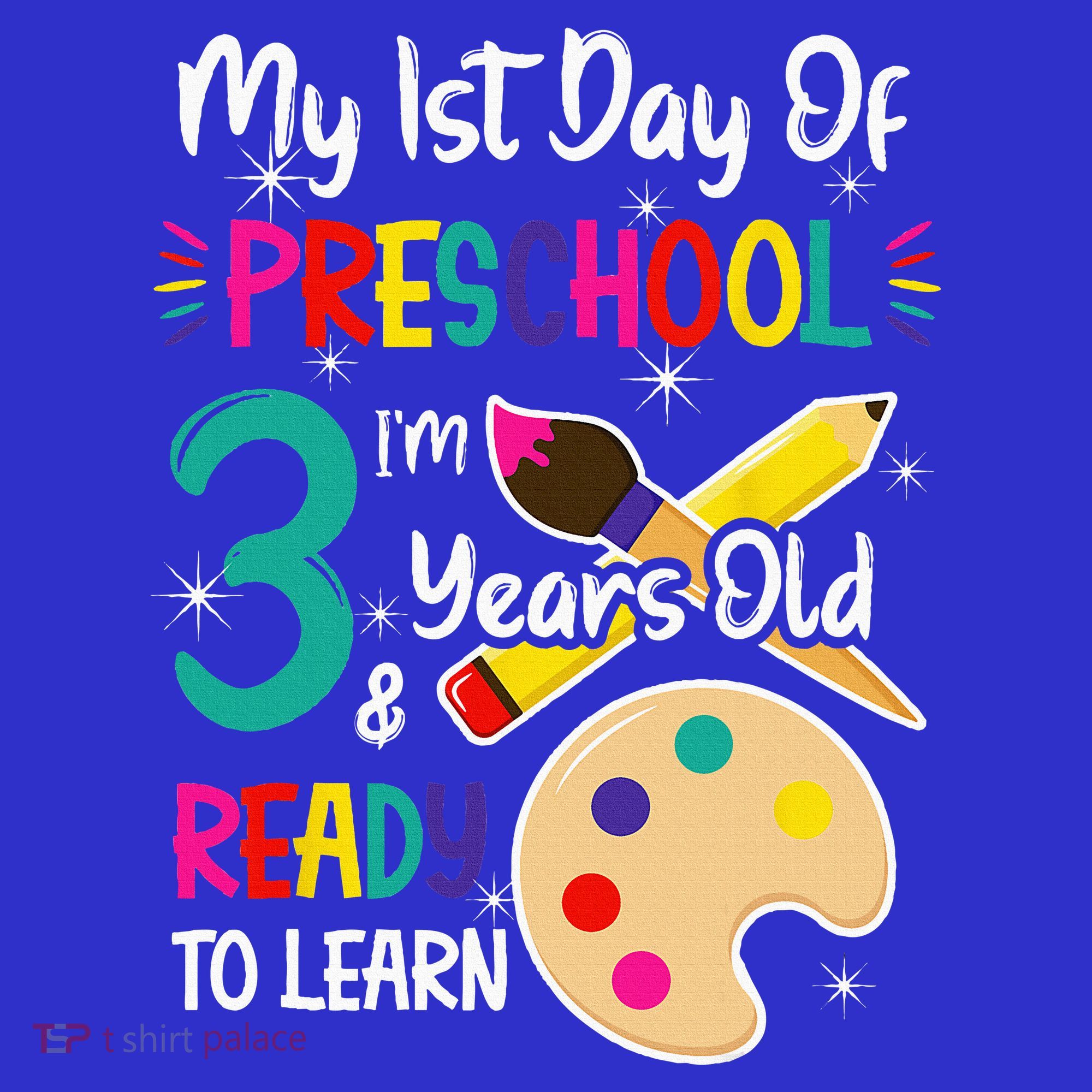 My First Day Of Preschool 3 Years Old Back To School Coaster