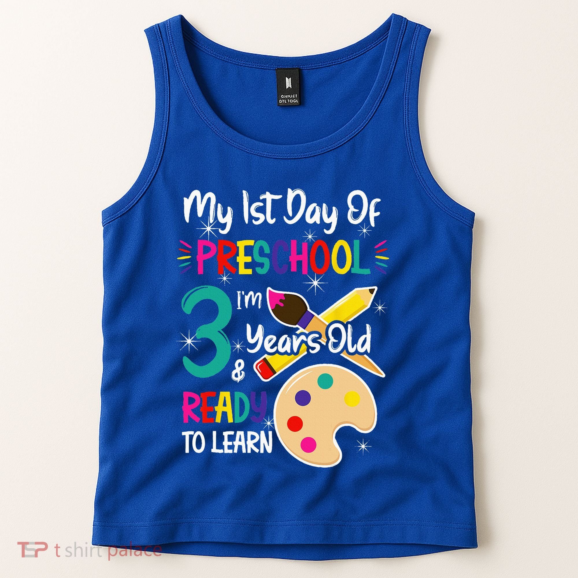 My First Day Of Preschool 3 Years Old Back To School Tank Top