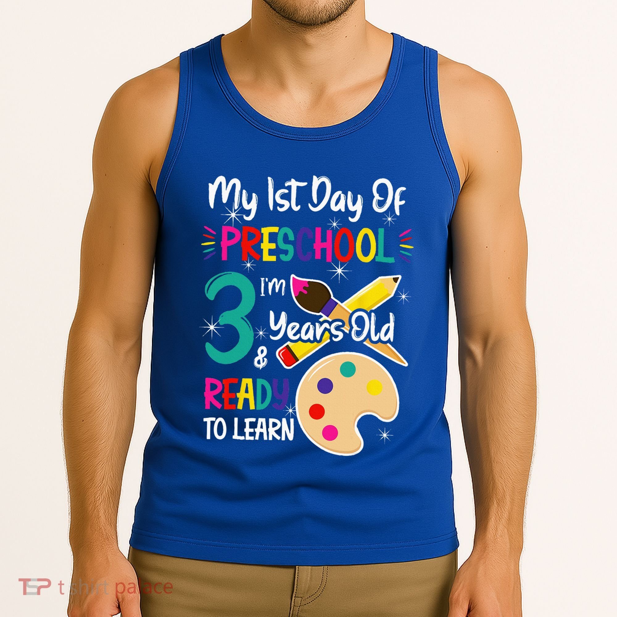 My First Day Of Preschool 3 Years Old Back To School Tank Top