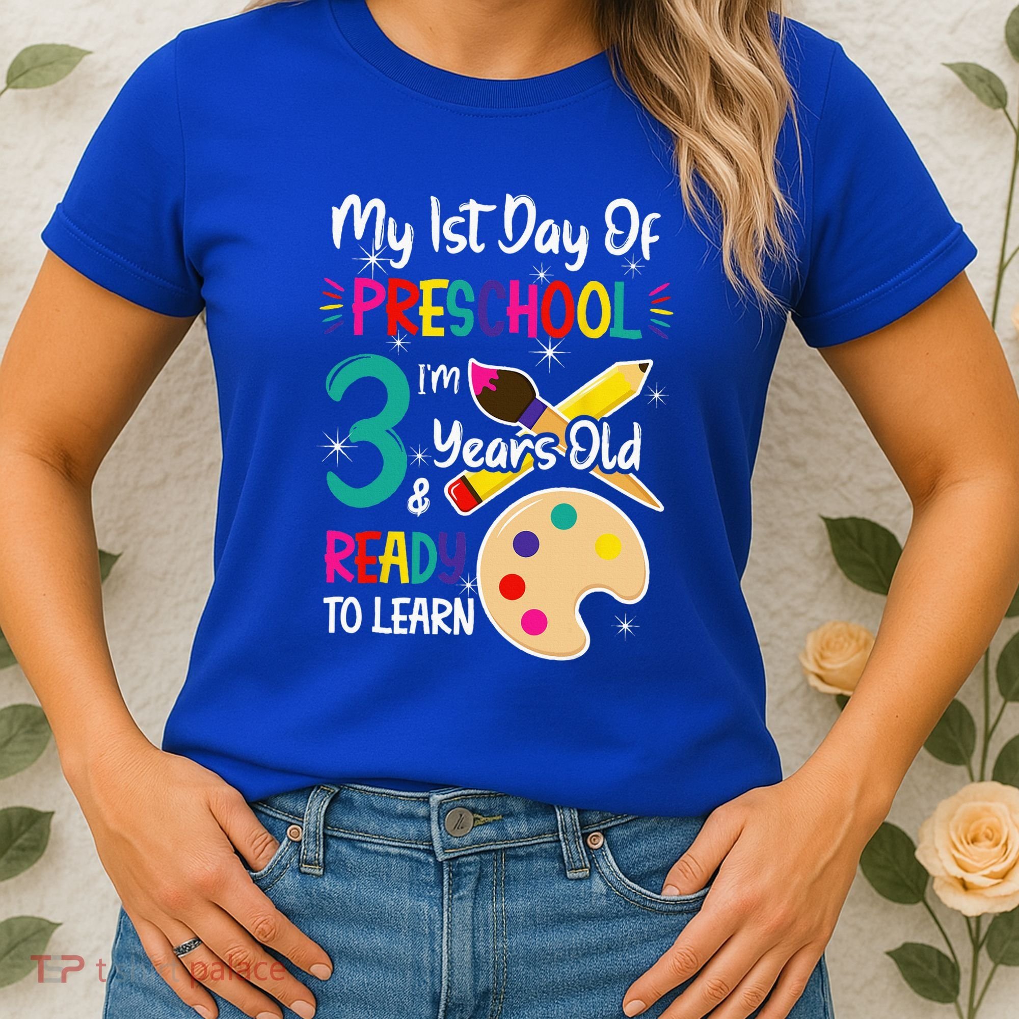 My First Day Of Preschool 3 Years Old Back To School Women's T-Shirt