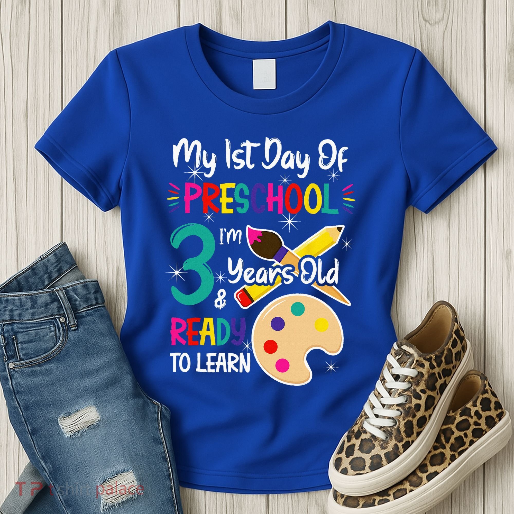 My First Day Of Preschool 3 Years Old Back To School Women's T-Shirt