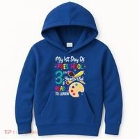 My First Day Of Preschool 3 Years Old Back To School Kids Hoodie thumb 0