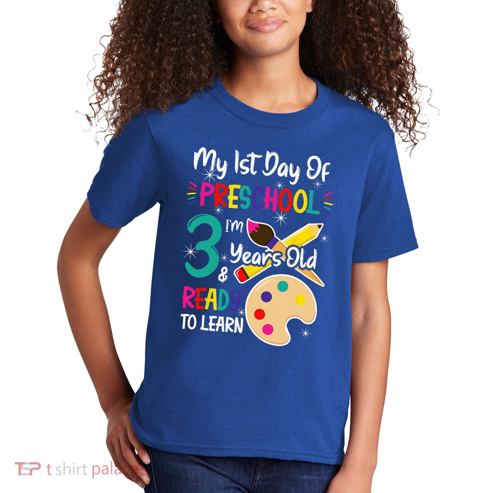 My First Day Of Preschool 3 Years Old Back To School Kids T-Shirt