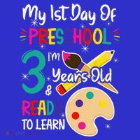 My First Day Of Preschool 3 Years Old Back To School Kids T-Shirt thumb 4