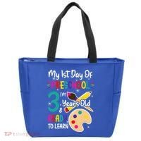 My First Day Of Preschool 3 Years Old Back To School Tote Bag thumb 0