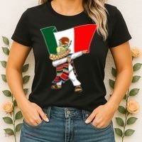 Mexican Flag Dabbing Women's T-Shirt thumb 2
