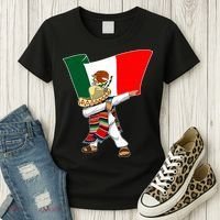 Mexican Flag Dabbing Women's T-Shirt thumb 3