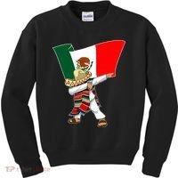 Mexican Flag Dabbing Kids Sweatshirt thumb 0