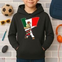 Mexican Flag Dabbing Kids Hoodie thumb 2