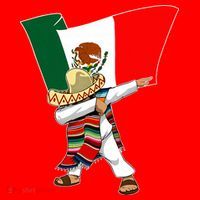 Mexican Flag Dabbing Santa Hat thumb 1