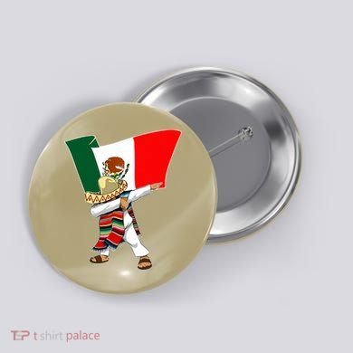 Mexican Flag Dabbing Button
