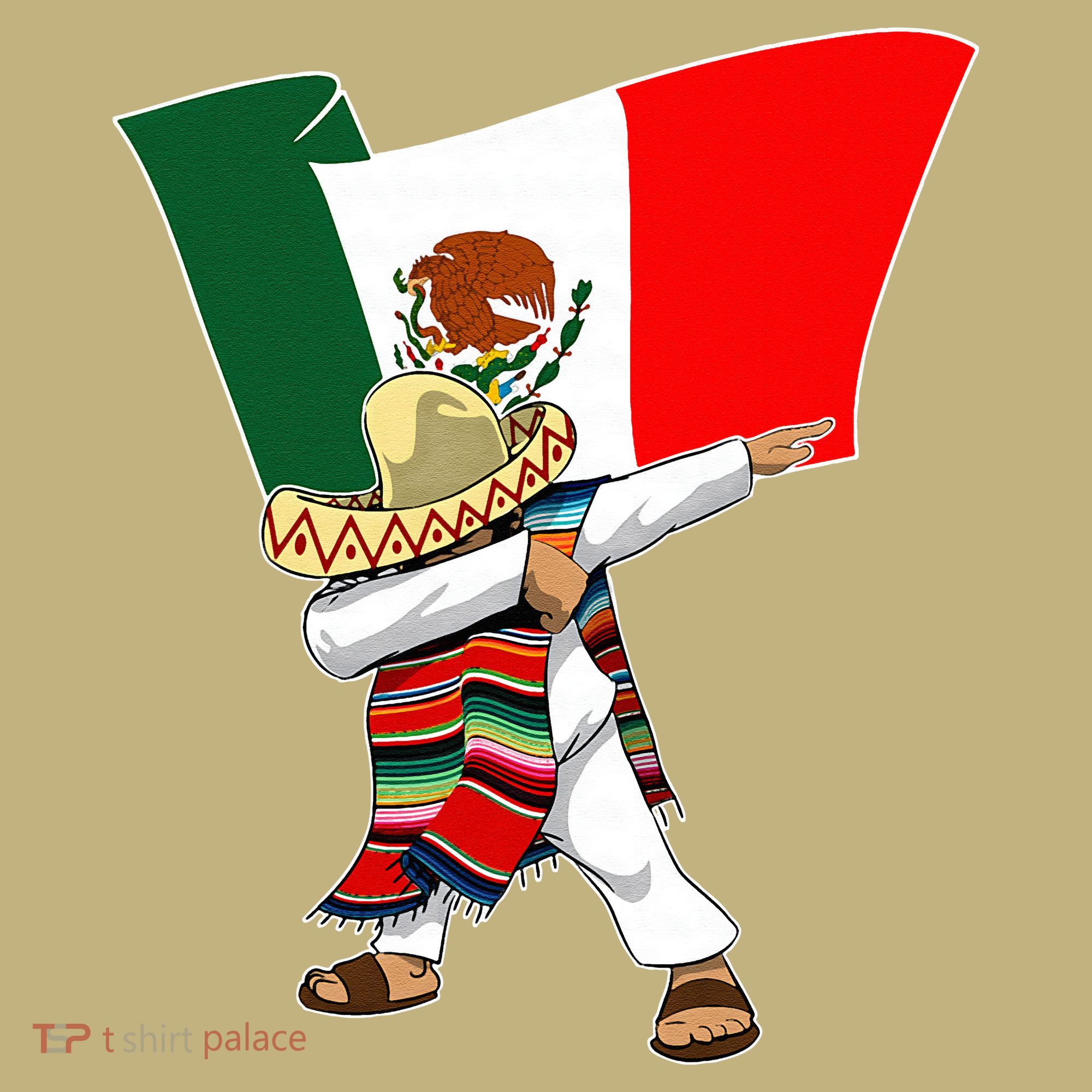 Mexican Flag Dabbing Polo