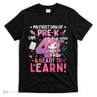 My First Day Of Prek IM 4 Years Old And Ready To Learn Gift T-Shirt thumb 0