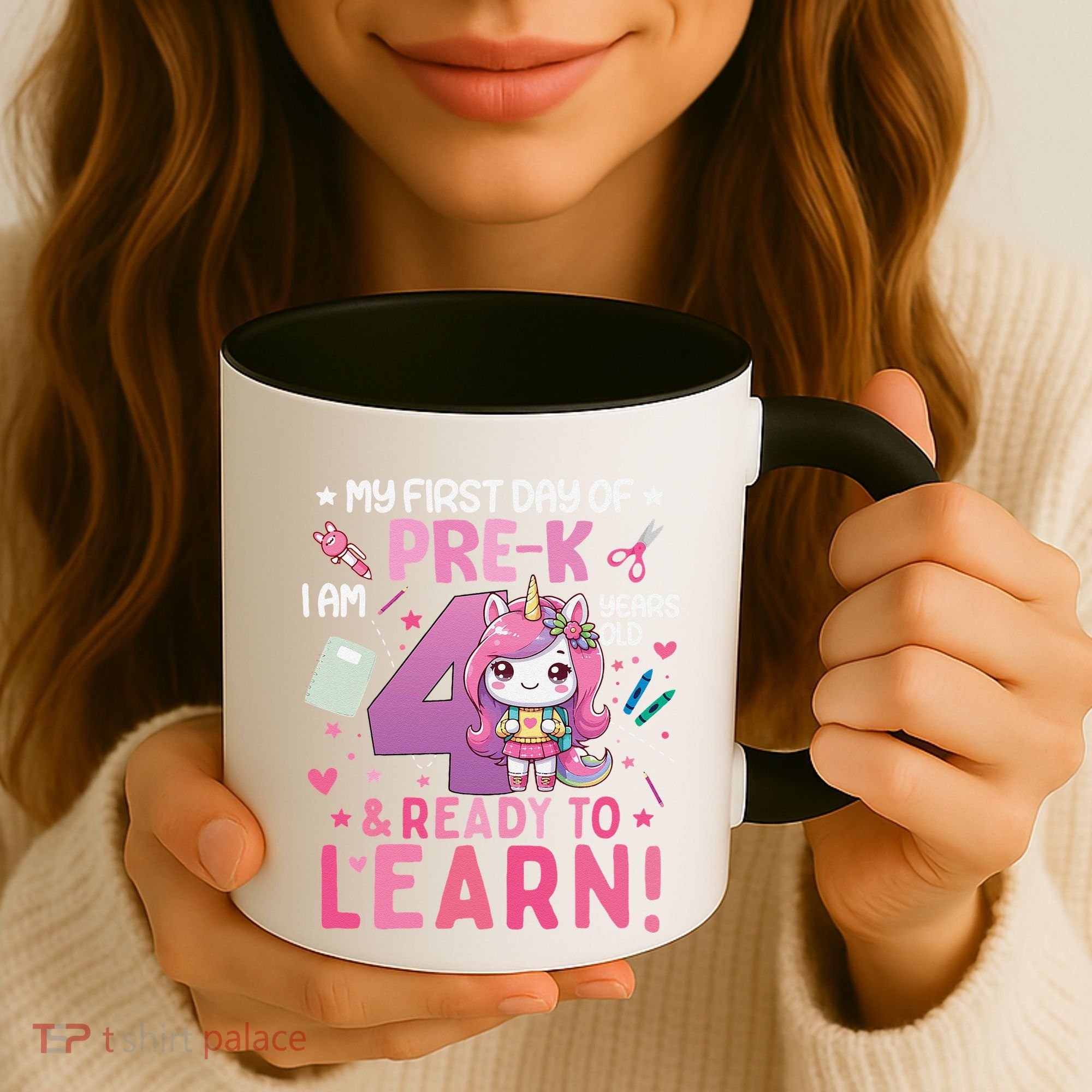 My First Day Of Prek IM 4 Years Old And Ready To Learn Gift Coffee Mug