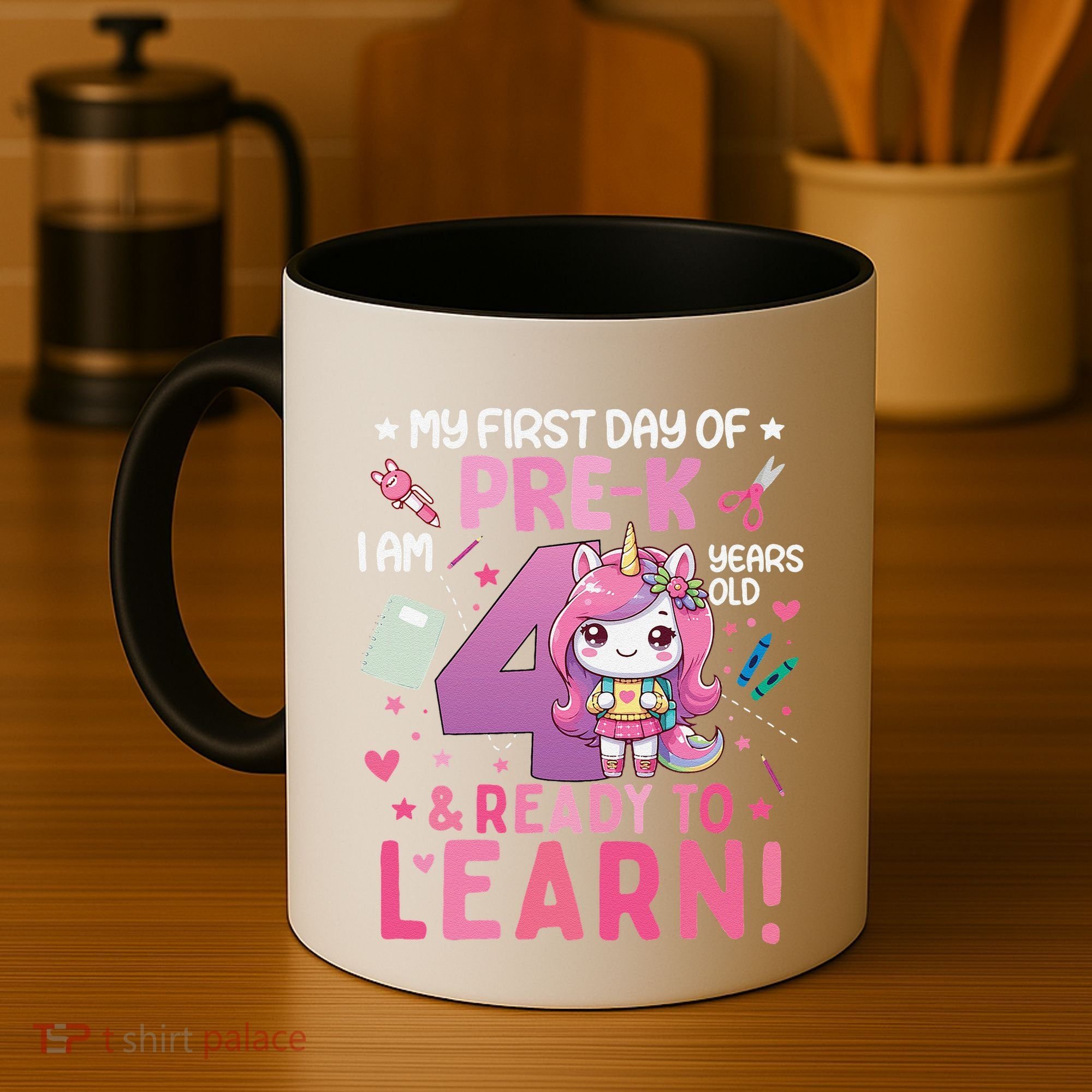 My First Day Of Prek IM 4 Years Old And Ready To Learn Gift Coffee Mug